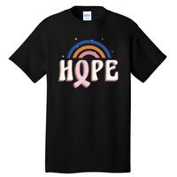 Hope Breast Cancer Awareness Rainbow Tall T-Shirt