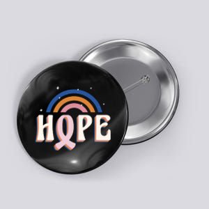 Hope Breast Cancer Awareness Rainbow Button