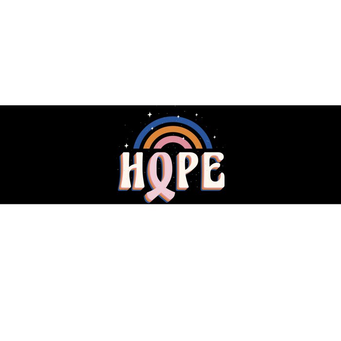 Hope Breast Cancer Awareness Rainbow Bumper Sticker