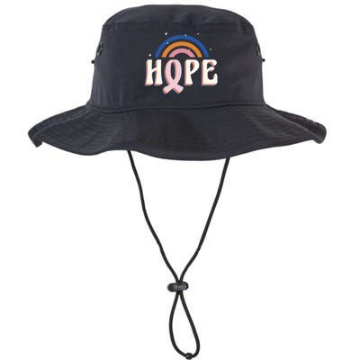 Hope Breast Cancer Awareness Rainbow Legacy Cool Fit Booney Bucket Hat