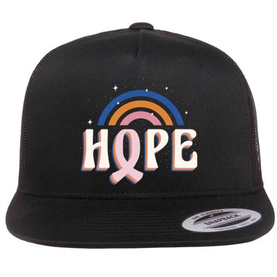 Hope Breast Cancer Awareness Rainbow Flatbill Hat