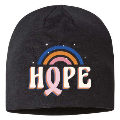 Hope Breast Cancer Awareness Rainbow Sustainable Beanie