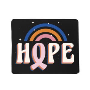 Hope Breast Cancer Awareness Rainbow Mousepad