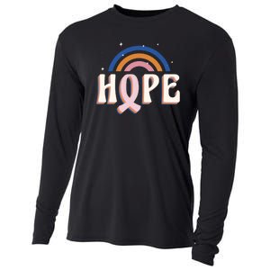 Hope Breast Cancer Awareness Rainbow Cooling Performance Long Sleeve Crew