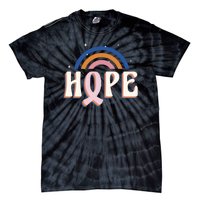 Hope Breast Cancer Awareness Rainbow Tie-Dye T-Shirt