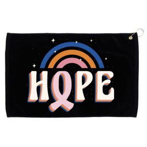 Hope Breast Cancer Awareness Rainbow Grommeted Golf Towel