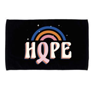 Hope Breast Cancer Awareness Rainbow Microfiber Hand Towel