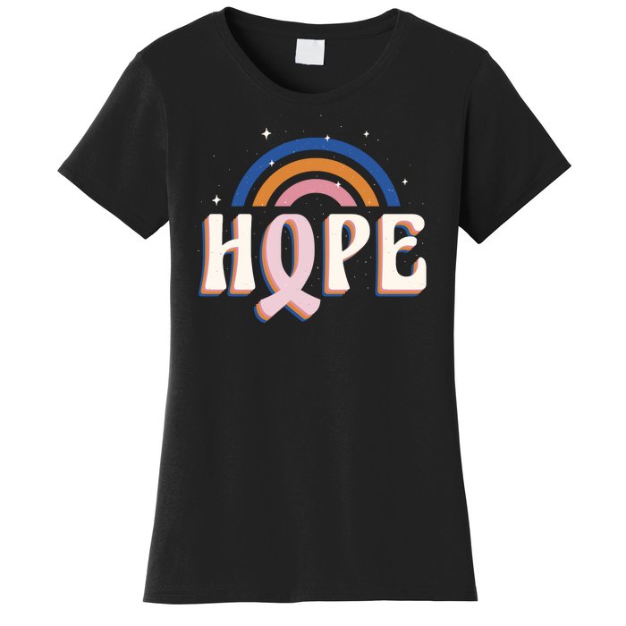 Hope Breast Cancer Awareness Rainbow Women's T-Shirt