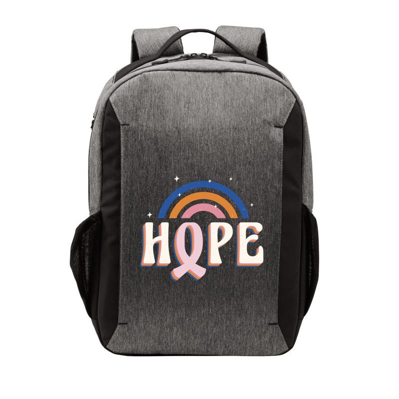 Hope Breast Cancer Awareness Rainbow Vector Backpack