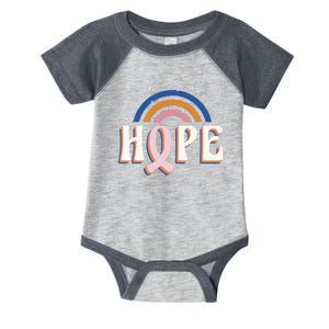 Hope Breast Cancer Awareness Rainbow Infant Baby Jersey Bodysuit