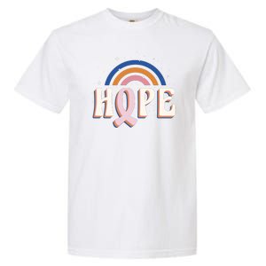 Hope Breast Cancer Awareness Rainbow Garment-Dyed Heavyweight T-Shirt