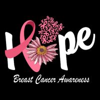 Hope Breast Cancer Awareness Flower Ribbon Impact Tech Backpack