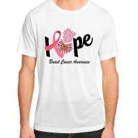 Hope Breast Cancer Awareness Flower Ribbon Adult ChromaSoft Performance T-Shirt