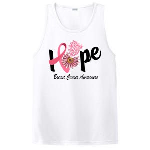 Hope Breast Cancer Awareness Flower Ribbon PosiCharge Competitor Tank