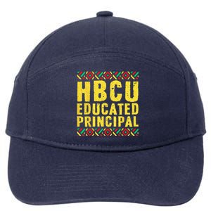 Historical Black College Alumni Gift HBCU Educated Principal 7-Panel Snapback Hat