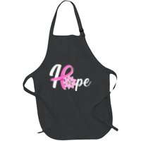 Hope Breast Cancer Awareness Ribbon Flower Apron