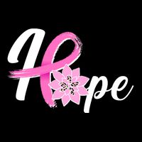 Hope Breast Cancer Awareness Ribbon Flower Apron