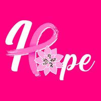 Hope Breast Cancer Awareness Ribbon Flower Long Sleeve Shirt
