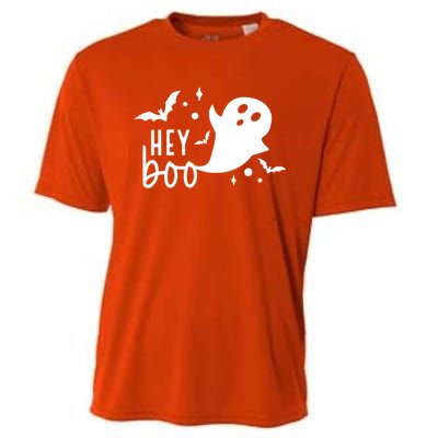 Hey Boo Cute Halloween Ghost Funny Autumn Fall Spooky Gift Cooling Performance Crew T-Shirt