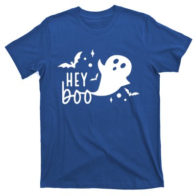 Hey Boo Cute Halloween Ghost Funny Autumn Fall Spooky Gift T-Shirt