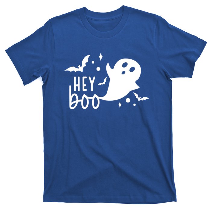 Hey Boo Cute Halloween Ghost Funny Autumn Fall Spooky Gift T-Shirt