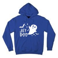 Hey Boo Cute Halloween Ghost Funny Autumn Fall Spooky Gift Tall Hoodie