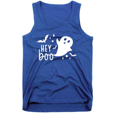 Hey Boo Cute Halloween Ghost Funny Autumn Fall Spooky Gift Tank Top