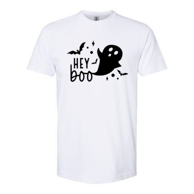 Hey Boo Cute Halloween Ghost Funny Autumn Fall Spooky Gift Softstyle CVC T-Shirt