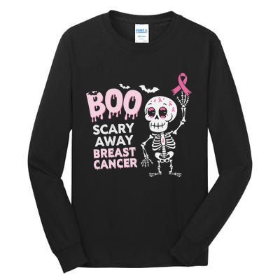 Halloween Breast Cancer Awareness Chemotherapy Pin.K Ribbon Tall Long Sleeve T-Shirt