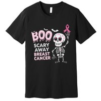 Halloween Breast Cancer Awareness Chemotherapy Pin.K Ribbon Premium T-Shirt