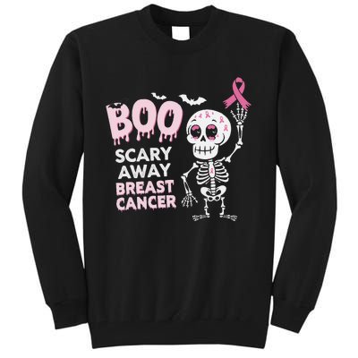 Halloween Breast Cancer Awareness Chemotherapy Pin.K Ribbon Tall Sweatshirt