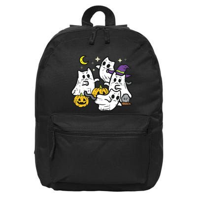 Halloween Black Cats Ghosts Costume Girls Kids 16 in Basic Backpack