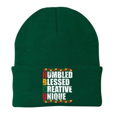 Humbled Blessed Creative Unique Historically Black U Hbcu Meaningful Gift Knit Cap Winter Beanie