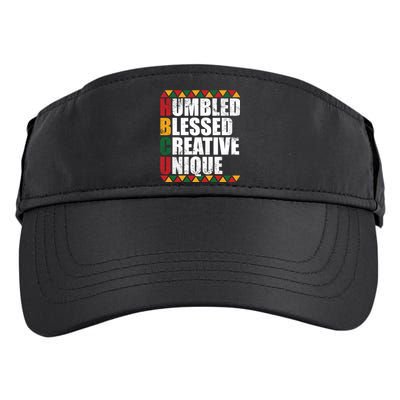 Humbled Blessed Creative Unique Historically Black U Hbcu Meaningful Gift Adult Drive Performance Visor