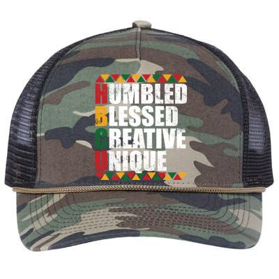 Humbled Blessed Creative Unique Historically Black U Hbcu Meaningful Gift Retro Rope Trucker Hat Cap