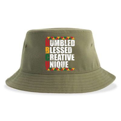 Humbled Blessed Creative Unique Historically Black U Hbcu Meaningful Gift Sustainable Bucket Hat