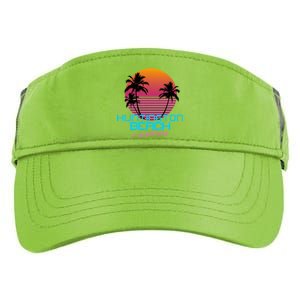 Huntington Beach California Retro 80s Meaningful Gift Adult Drive Performance Visor