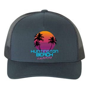 Huntington Beach California Retro 80s Meaningful Gift Yupoong Adult 5-Panel Trucker Hat