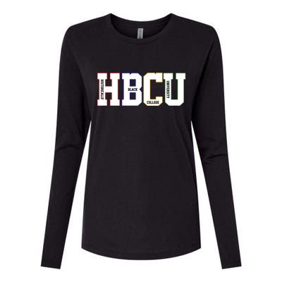 Historically Black College University Student HBCU Womens Cotton Relaxed Long Sleeve T-Shirt