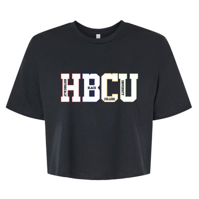 Historically Black College University Student HBCU Bella+Canvas Jersey Crop Tee