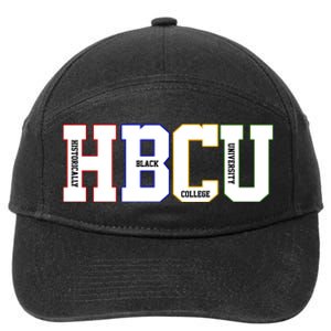 Historically Black College University Student HBCU 7-Panel Snapback Hat