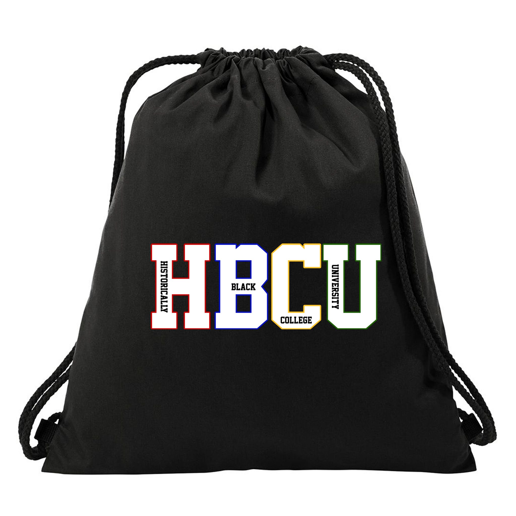 Historically Black College University Student HBCU Drawstring Bag