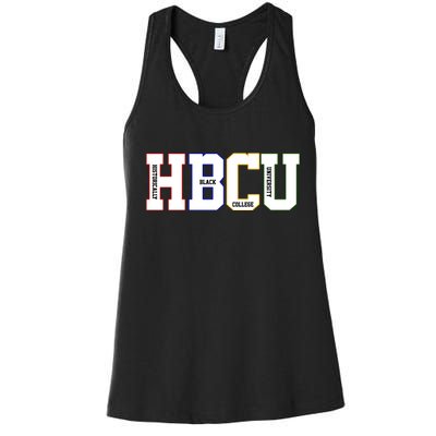 Historically Black College University Student HBCU Women's Racerback Tank