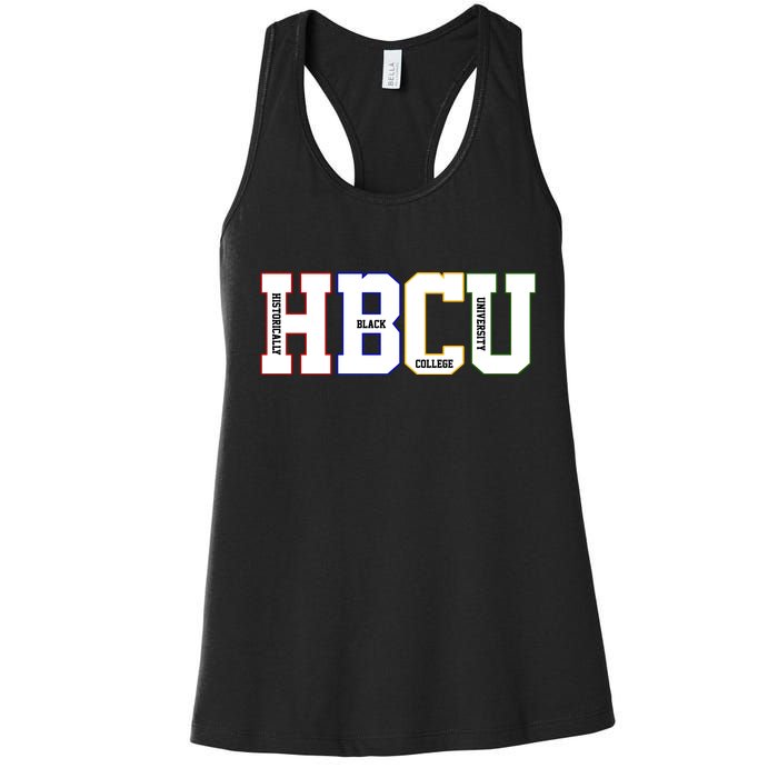 Historically Black College University Student HBCU Women's Racerback Tank