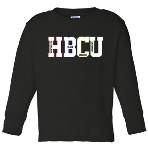 Historically Black College University Student HBCU Toddler Long Sleeve Shirt