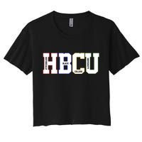 Historically Black College University Student HBCU Women's Crop Top Tee