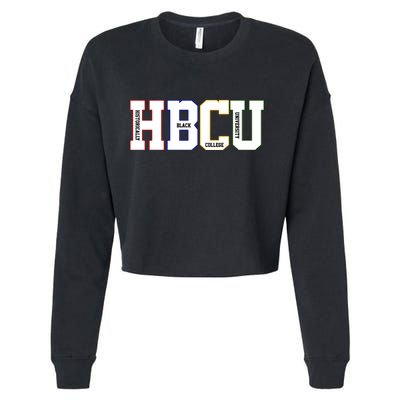 Historically Black College University Student HBCU Cropped Pullover Crew