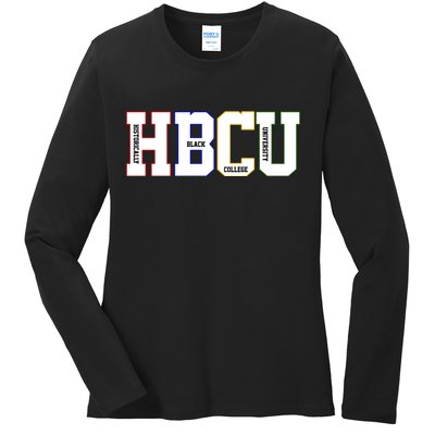 Historically Black College University Student HBCU Ladies Long Sleeve Shirt