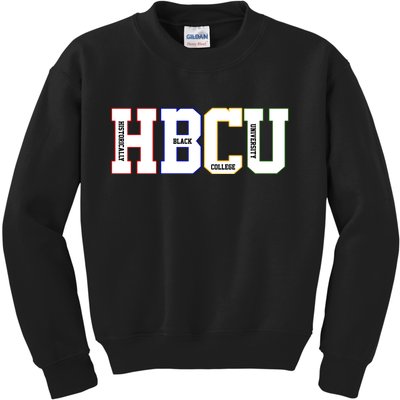 Historically Black College University Student HBCU Kids Sweatshirt