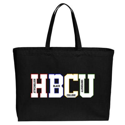 Historically Black College University Student HBCU Cotton Canvas Jumbo Tote